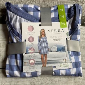 Blue plaid loungewear